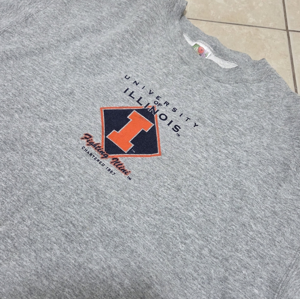Crew Neck University Of Illinois Sweater
